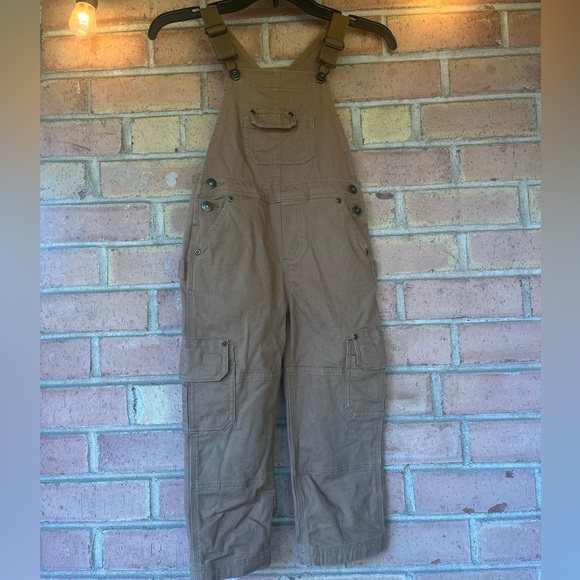 Duluth Trading Co Boys Size 5' DuluthFlex Fire Hose Bib Overalls - worn gently - Picture 4 of 6